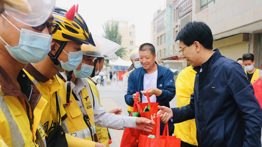  Gansu Provincial Federation of Trade Unions guided 120 takeaway boys to join the association