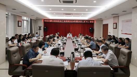 内蒙古自治区总工会党组召开2024年第29次（扩大）会议