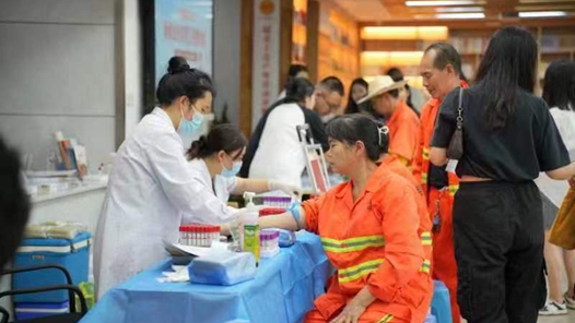 重庆江北区总工会为新就业形态劳动者“送健康”