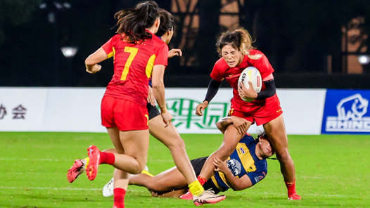  Asian sevens rugby series in Hangzhou: Chinese men and women advance to the semi-finals