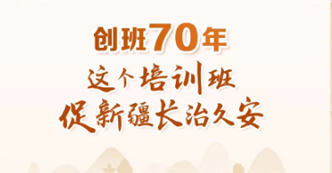 天天学习丨创办70年 这个培训班促新疆长治久安