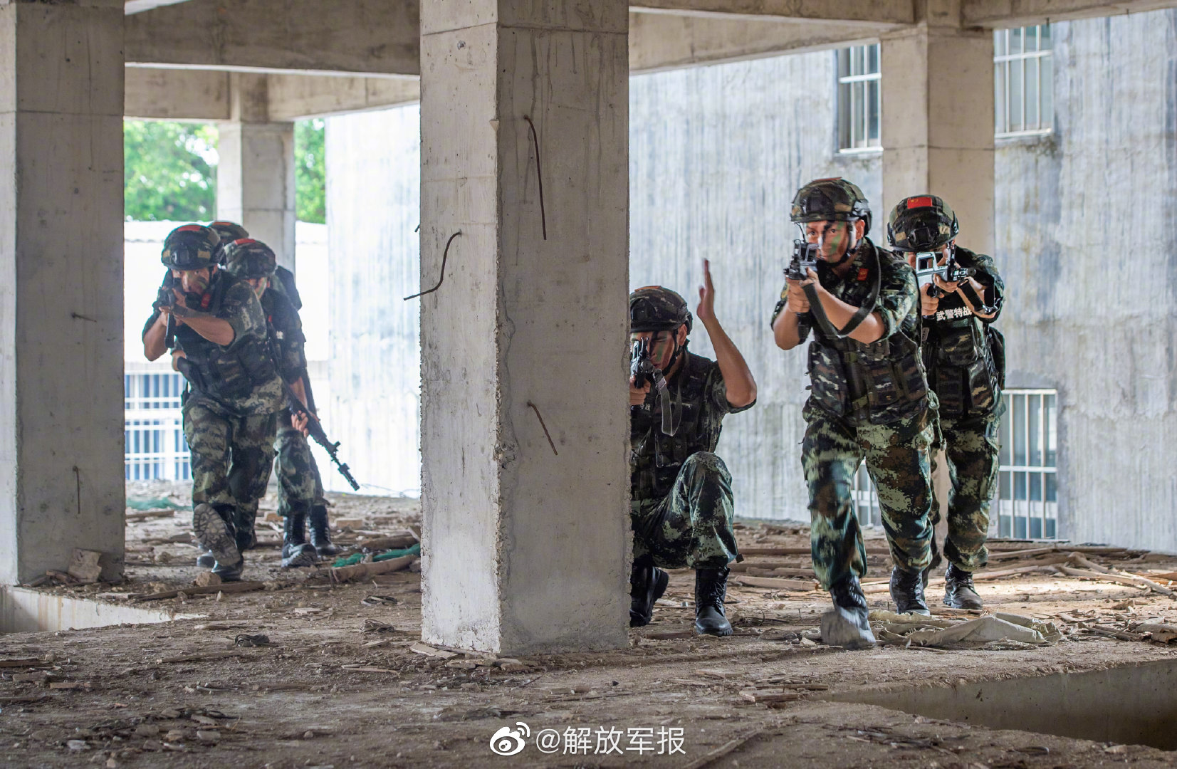 这组武警官兵反恐训练酷图燃爆了