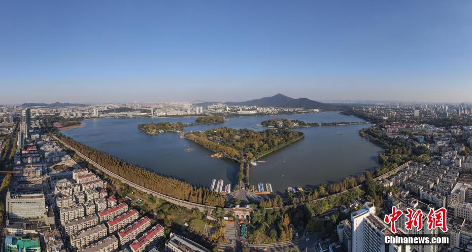 南京玄武湖全景图图片