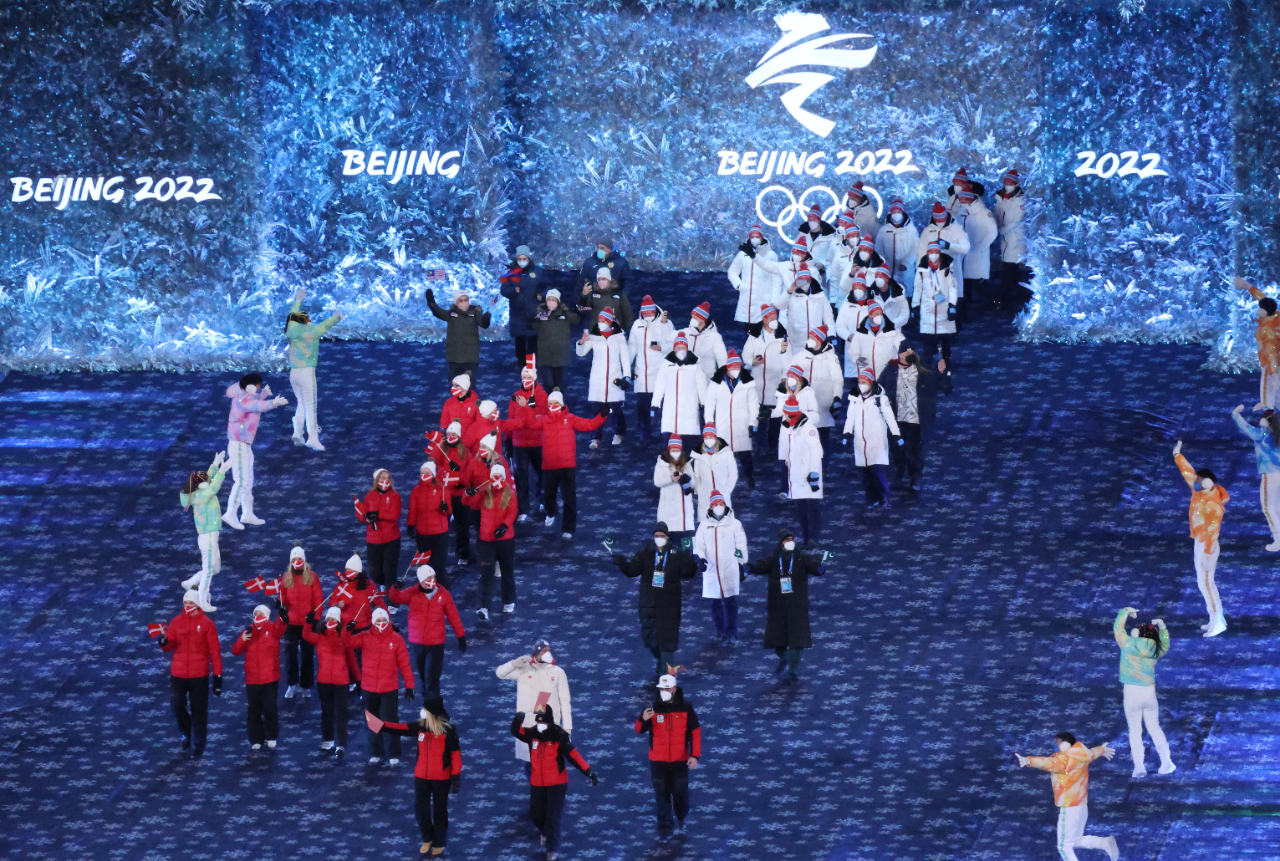 北京冬奥会闭幕图片