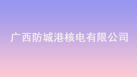 第十七届全国职工职业道德建设评选表彰标兵单位广西防城港核电有限公司事迹