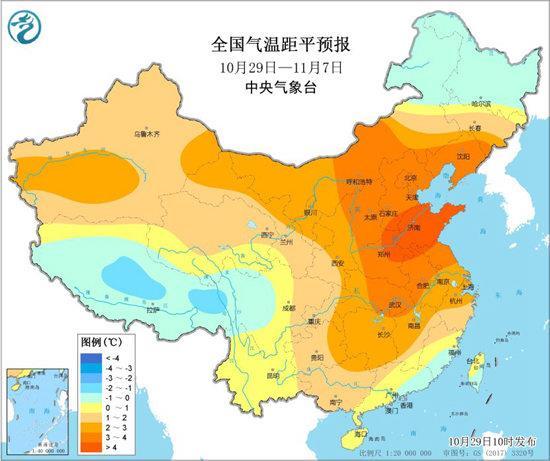 華北黃淮多地11月氣溫或沖上30℃ 之后冷空氣登場