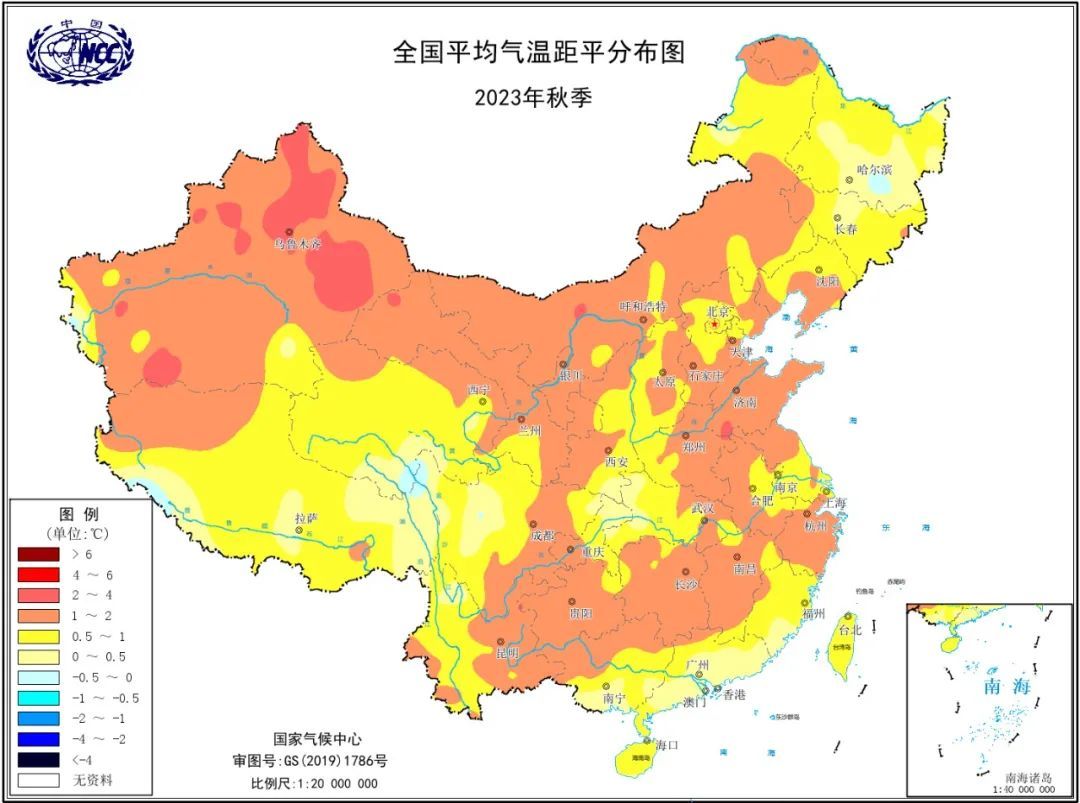 今日全国温度分布图图片