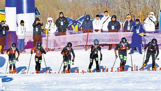 西藏自治区运动员在全冬会滑雪登山比赛斩获两金一银