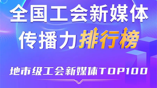宁波、深圳、广州位列前三！新一期全国地市级工会新媒体传播力TOP100出炉