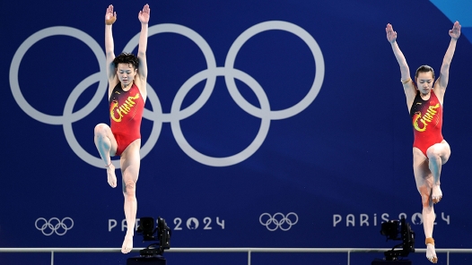 巴黎奥运会 | 跳水——女子双人3米板：中国选手昌雅妮/陈艺文夺得金牌