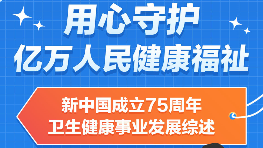 数说中国·75载辉煌成就丨用心守护亿万人民健康福祉——新中国成立75周年卫生健康事业发展综述