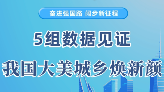 奋进强国路 阔步新征程 | 5组数据见证我国大美城乡焕新颜